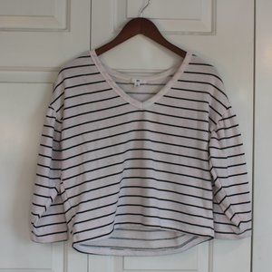 Striped V-neck Shirt